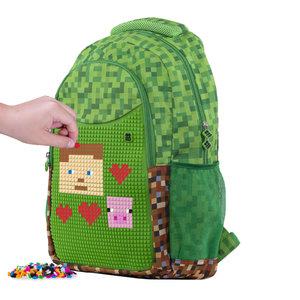 Školní batoh MineCraft zelený-6